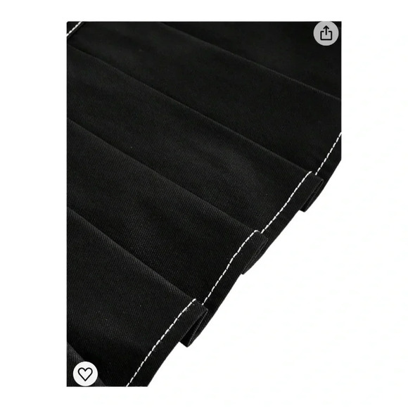 Women's‎ Y2K Buckle Belted Low Waist Pleated Short Skirt - Picture 7 of 9